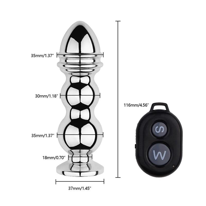 Trådlös Analplugg med Fjärrkontroll - Prostatamassage - 10 Hastigheter - WIQ