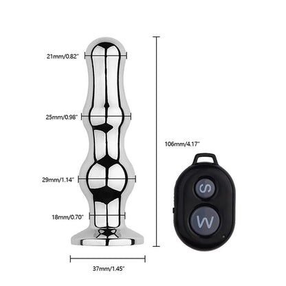 Trådlös Analplugg med Fjärrkontroll - Prostatamassage - 10 Hastigheter - WIQ