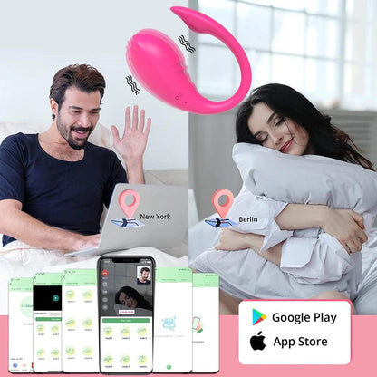 Trådlös Appstyrd Vibrator för Klitoris och G-punkt - WIQ