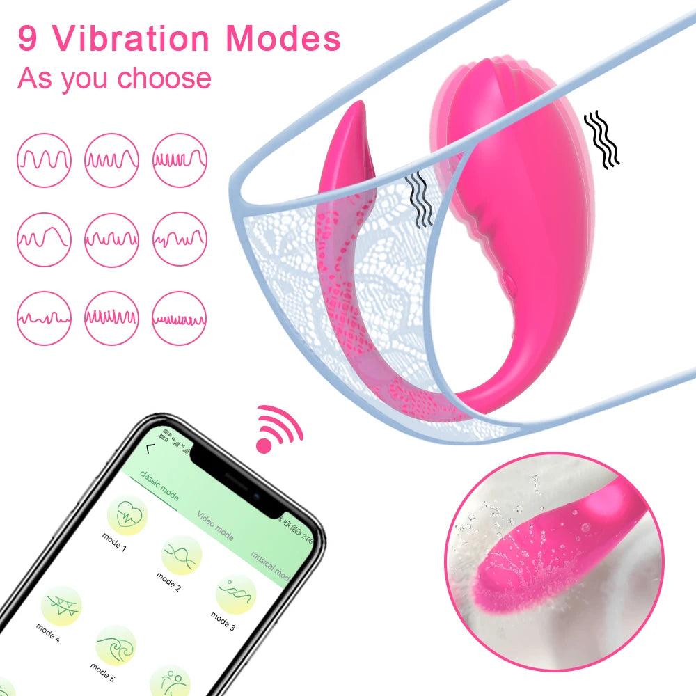 Trådlös Appstyrd Vibrator för Klitoris och G-punkt - WIQ