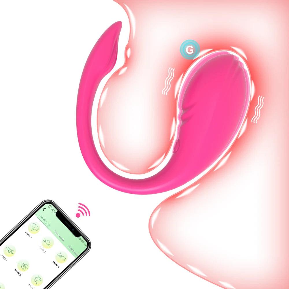 Trådlös Appstyrd Vibrator för Klitoris och G-punkt - WIQ