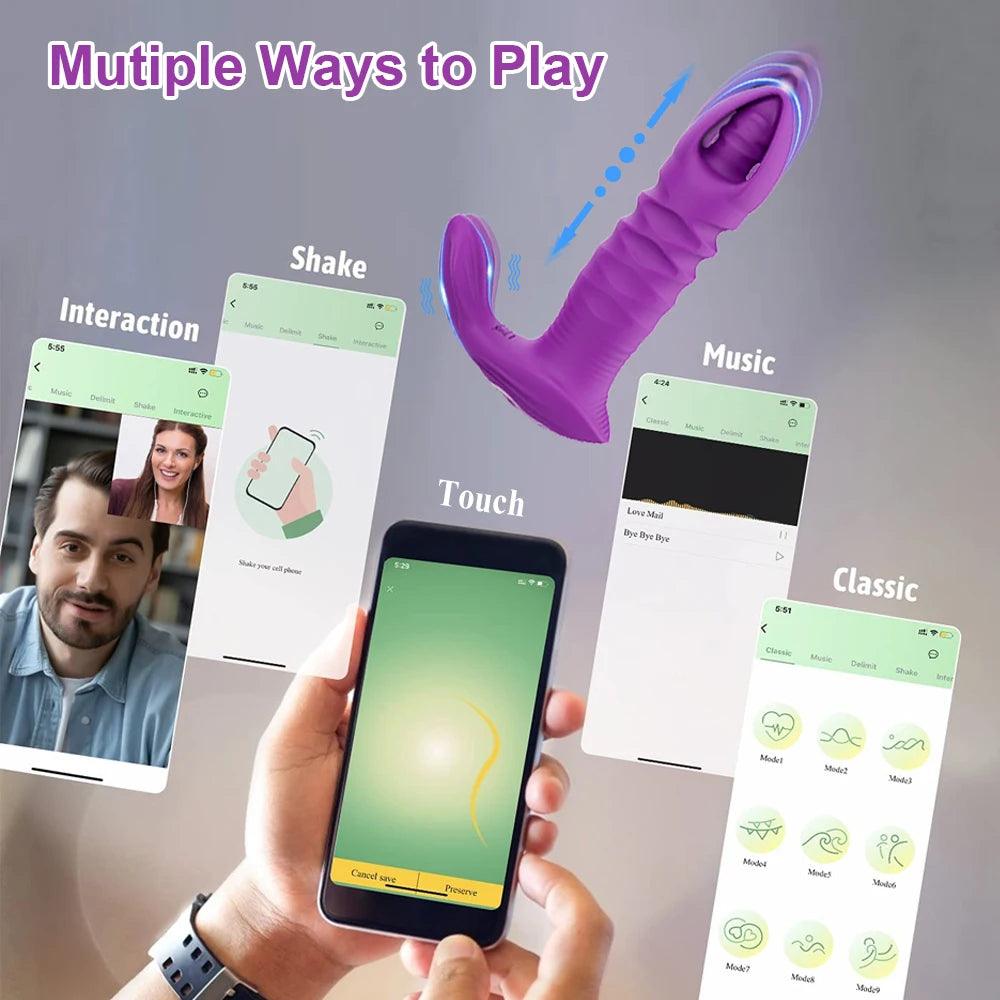 Trådlös Bluetooth-Appstyrd Stimulator för G-punkt & Klitoris - WIQ