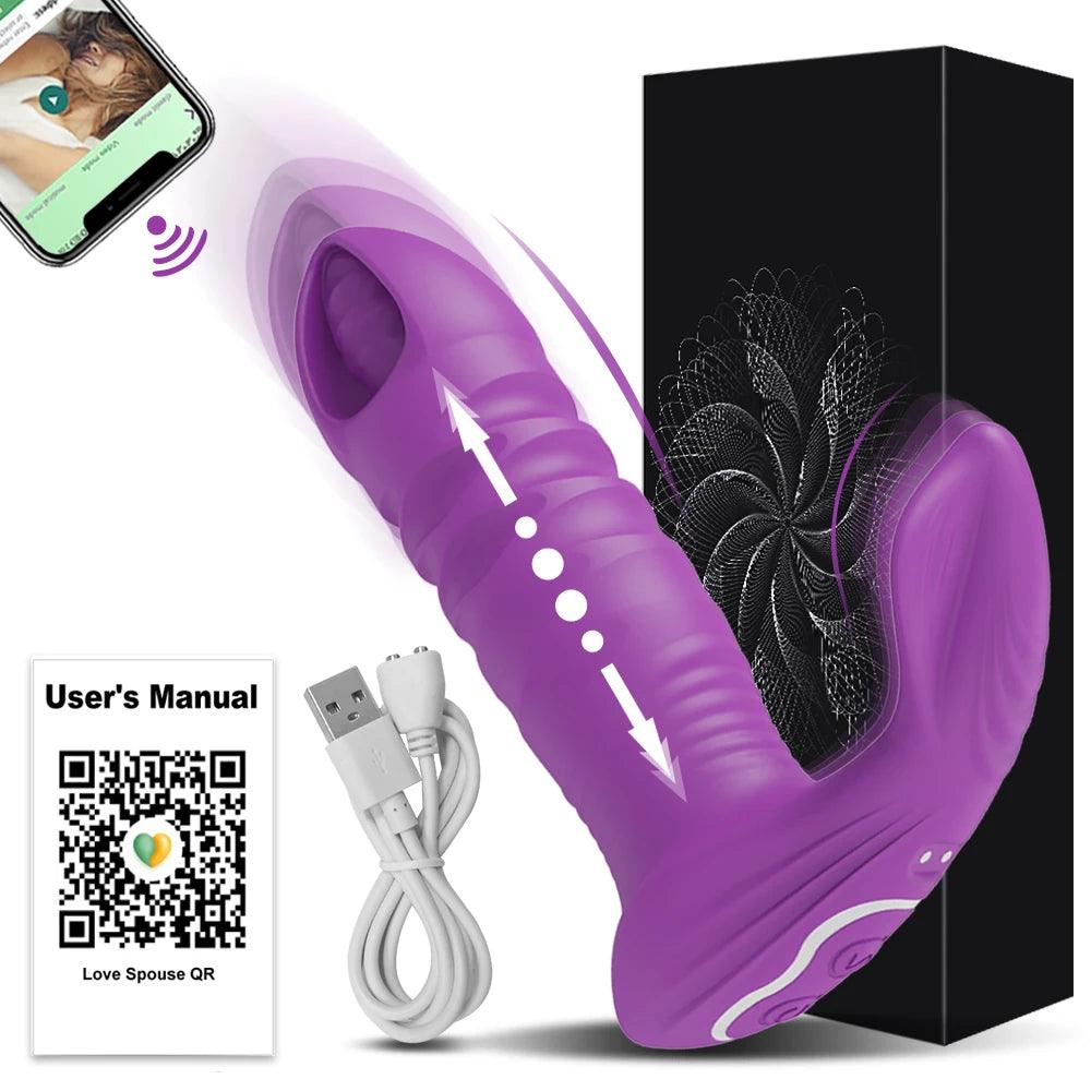 Trådlös Bluetooth-Appstyrd Stimulator för G-punkt & Klitoris - WIQ
