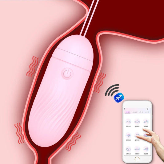 Trådlös Bluetooth-dildo med app-kontroll för handsfree njutning - WIQ