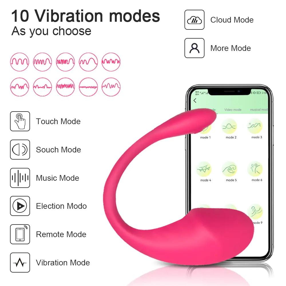 Trådlös Bluetooth G-Punktsvibrator med Partnerkontroll - WIQ