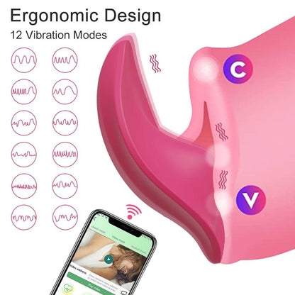 Trådlös G-Punkt Vibrator med Klitorisstimulator - Silikonleksak - WIQ