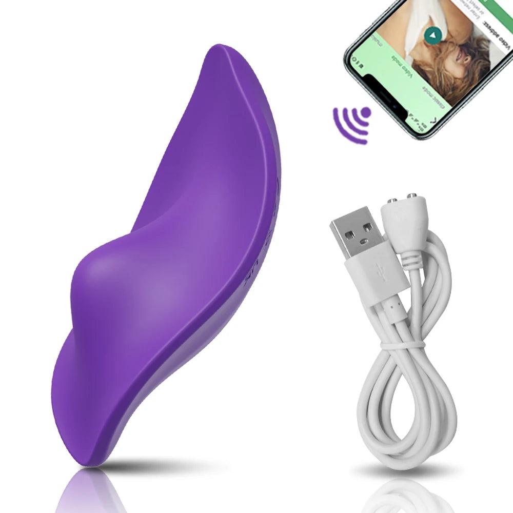 Trådlös G-Punkt Vibrator med Klitorisstimulator - Silikonleksak - WIQ