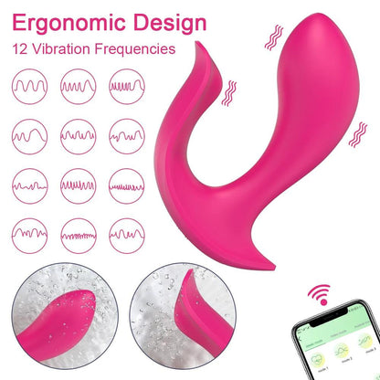 Trådlös G Punkt Vibrator med Klitorisstimulering - Diskret och Mångsidig - WIQ