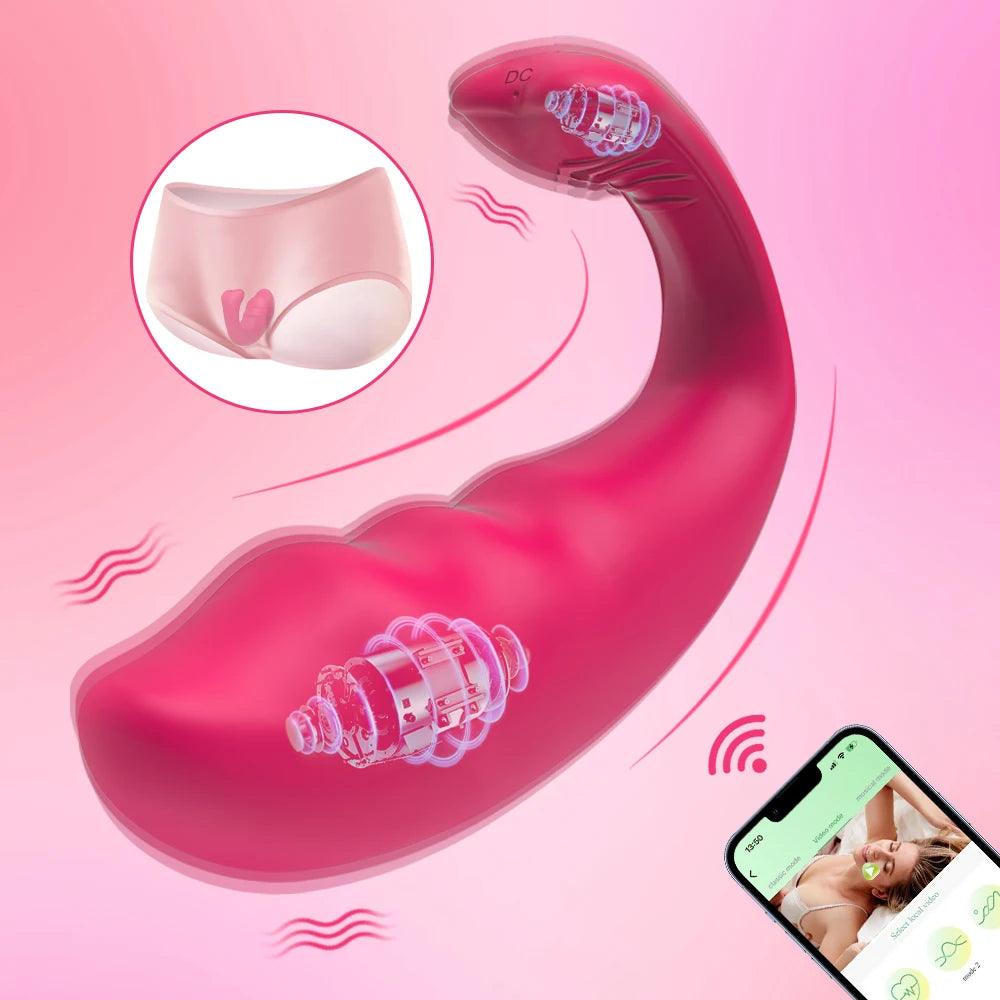 Trådlös G-punktsvibrator med Bluetooth-styrning - WIQ