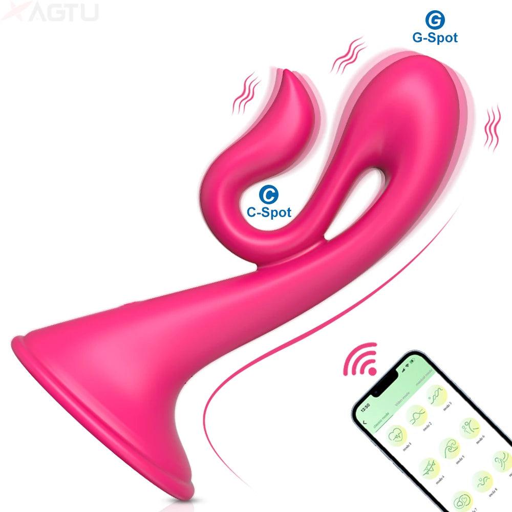 Trådlös Klitoris- och G-Punktsvibrator med Appstyrning - WIQ