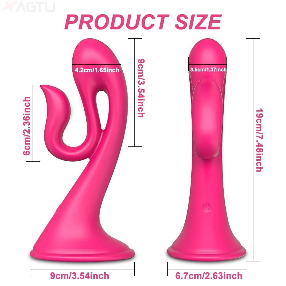 Trådlös Klitoris- och G-Punktsvibrator med Appstyrning - WIQ