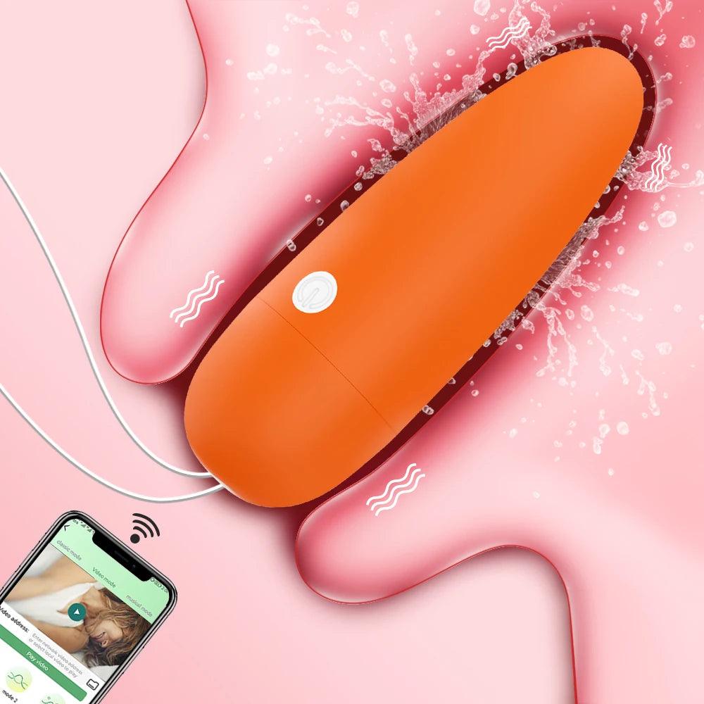 Trådlös Klitorisstimulator & G-punktsmassager - Silikonälskägg - WIQ