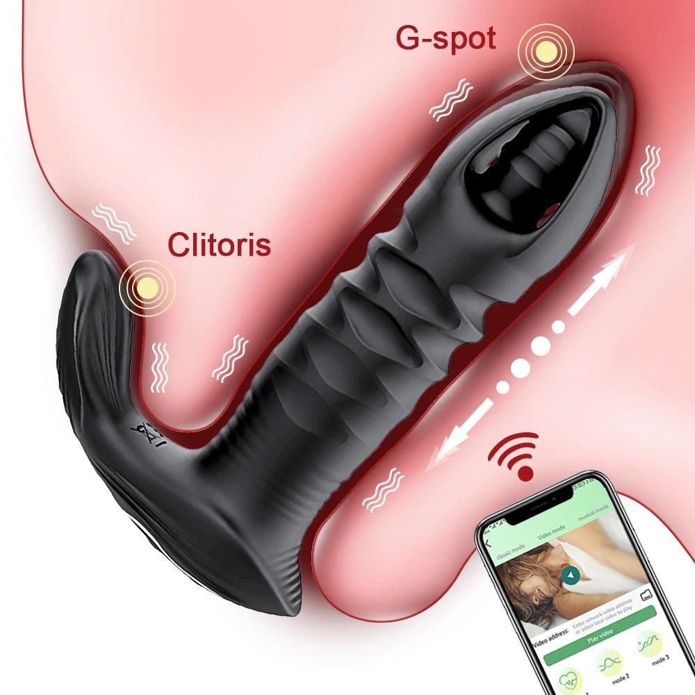 Trådlös Tryckande Vibrator - Klitoris & G-punktsstimulans - WIQ