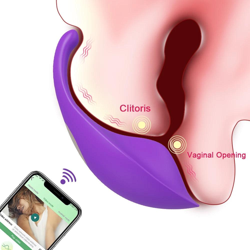 Trådlös Vibrator för Klitorisstimulans med Fjärrkontroll - WIQ