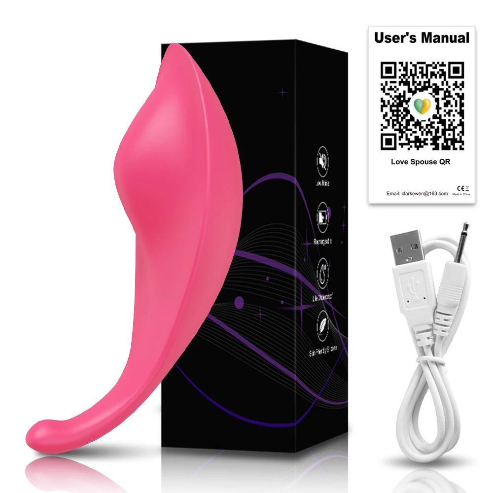 Trådlös Vibrator för Klitorisstimulans med Fjärrkontroll - WIQ