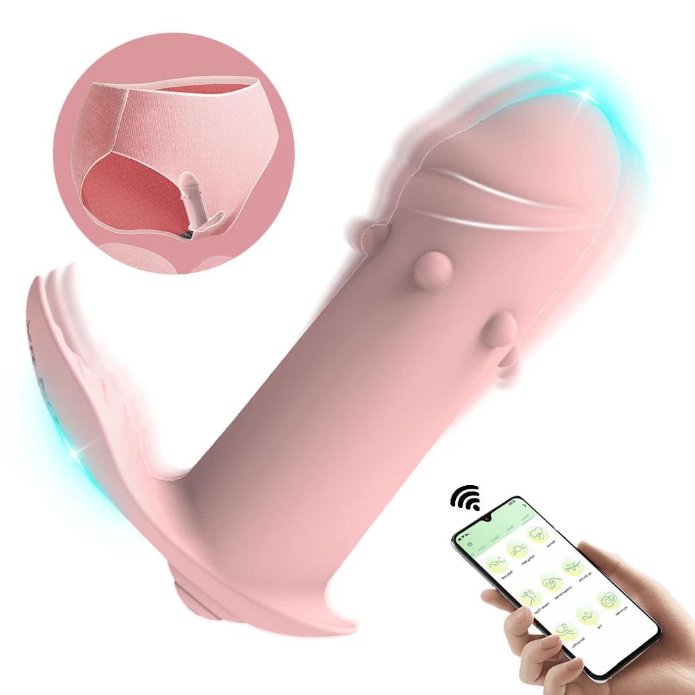 Trådlös Vibrator med App-kontroll och Handsfree Njutning - WIQ