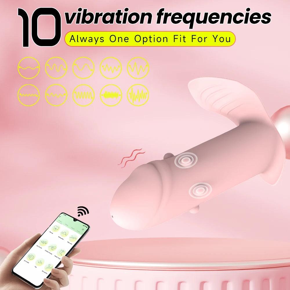 Trådlös Vibrator med App-kontroll och Handsfree Njutning - WIQ