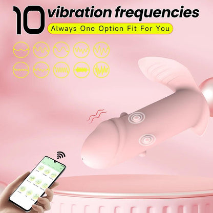 Trådlös Vibrator med App-kontroll och Handsfree Njutning - WIQ