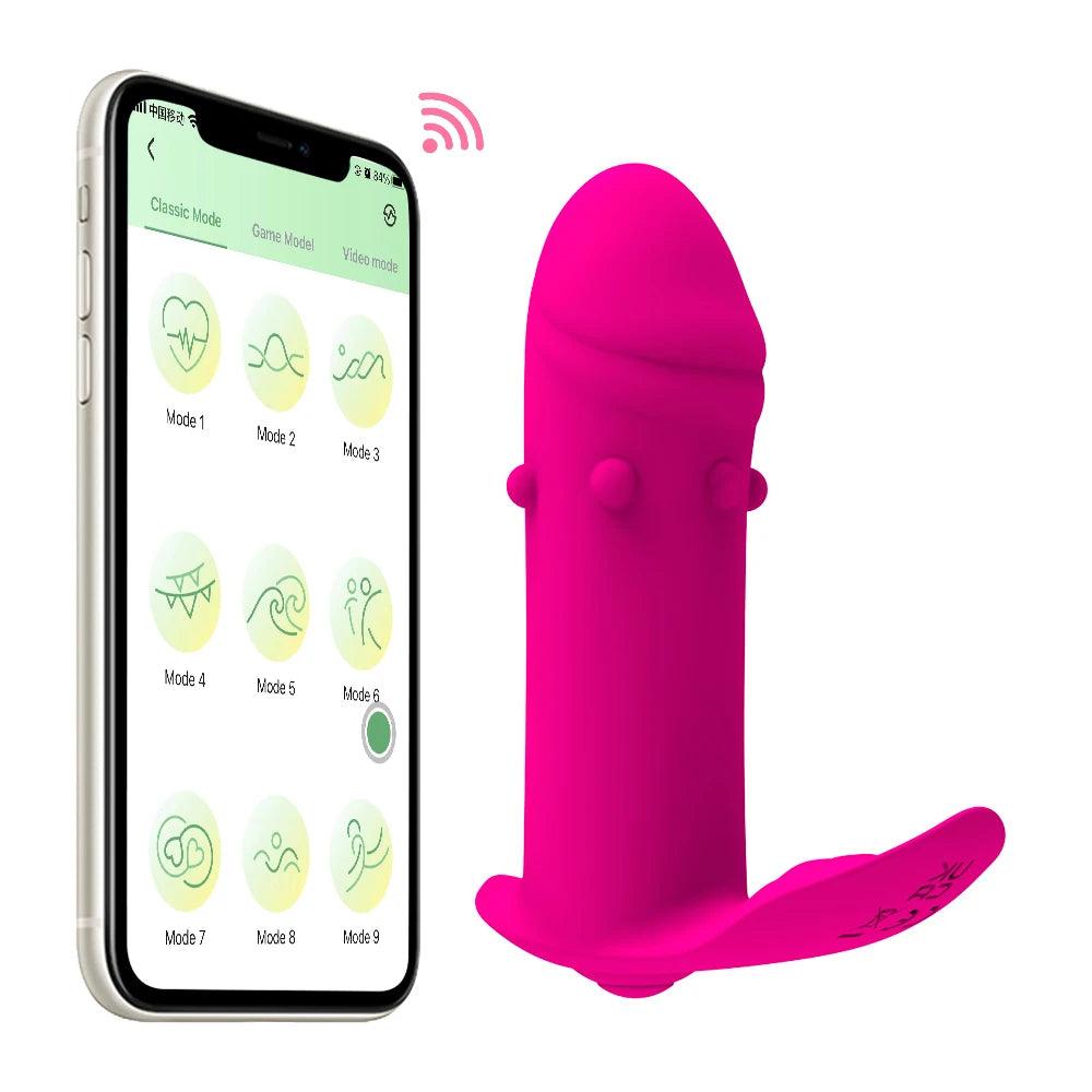 Trådlös Vibrator med App-kontroll och Handsfree Njutning - WIQ