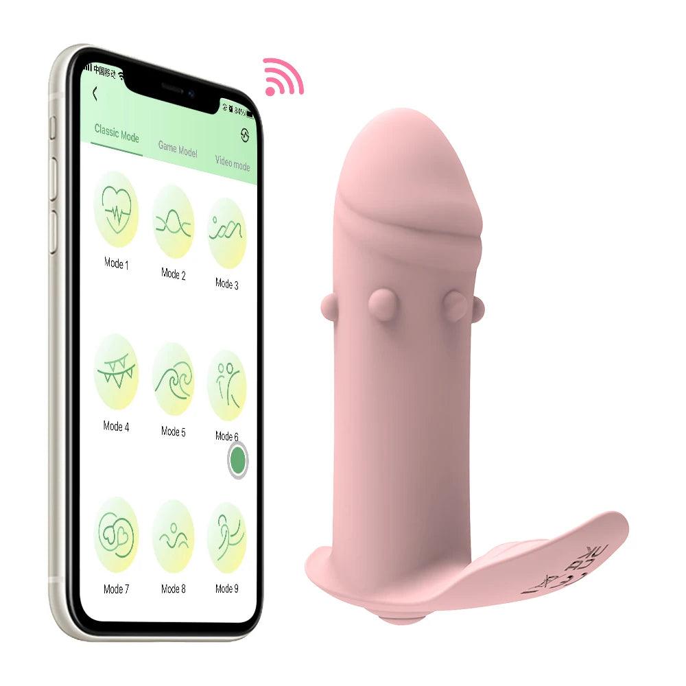 Trådlös Vibrator med App-kontroll och Handsfree Njutning - WIQ