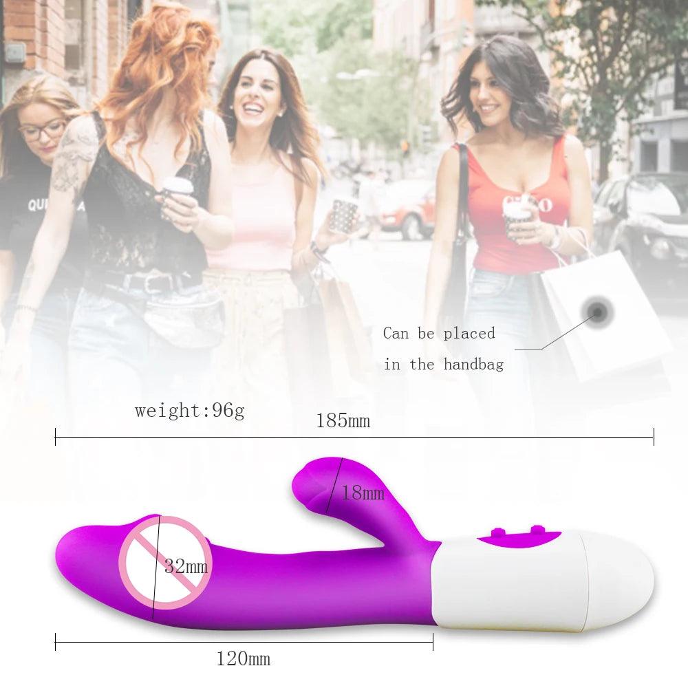 Tyst Kaninvibrator med Dubbel Vibration - WIQ