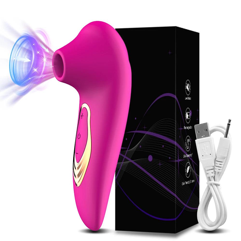 Ultimat Klitoris & Bröstvårtor Vakuumvibrator - Sensationell Stimulans - WIQ