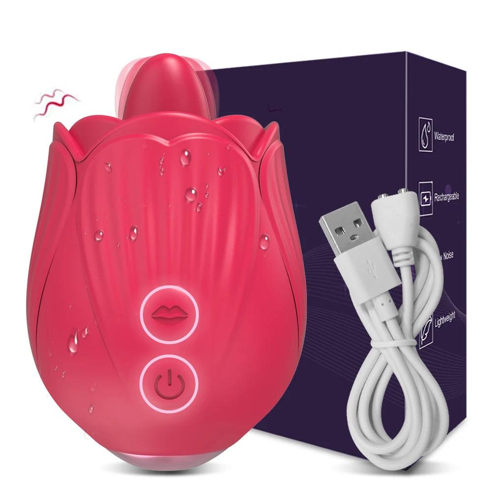 Ultimat Klitorisstimulator med Tungliknande Sensation - Sensationell Vibrator för Explosiva Orgasmer - WIQ