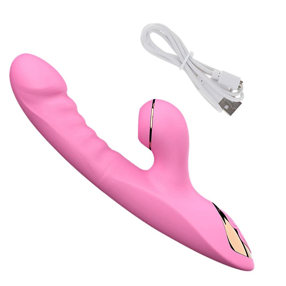Vibrator med Klitorisstimulering, Suga och Värmeökning - WIQ