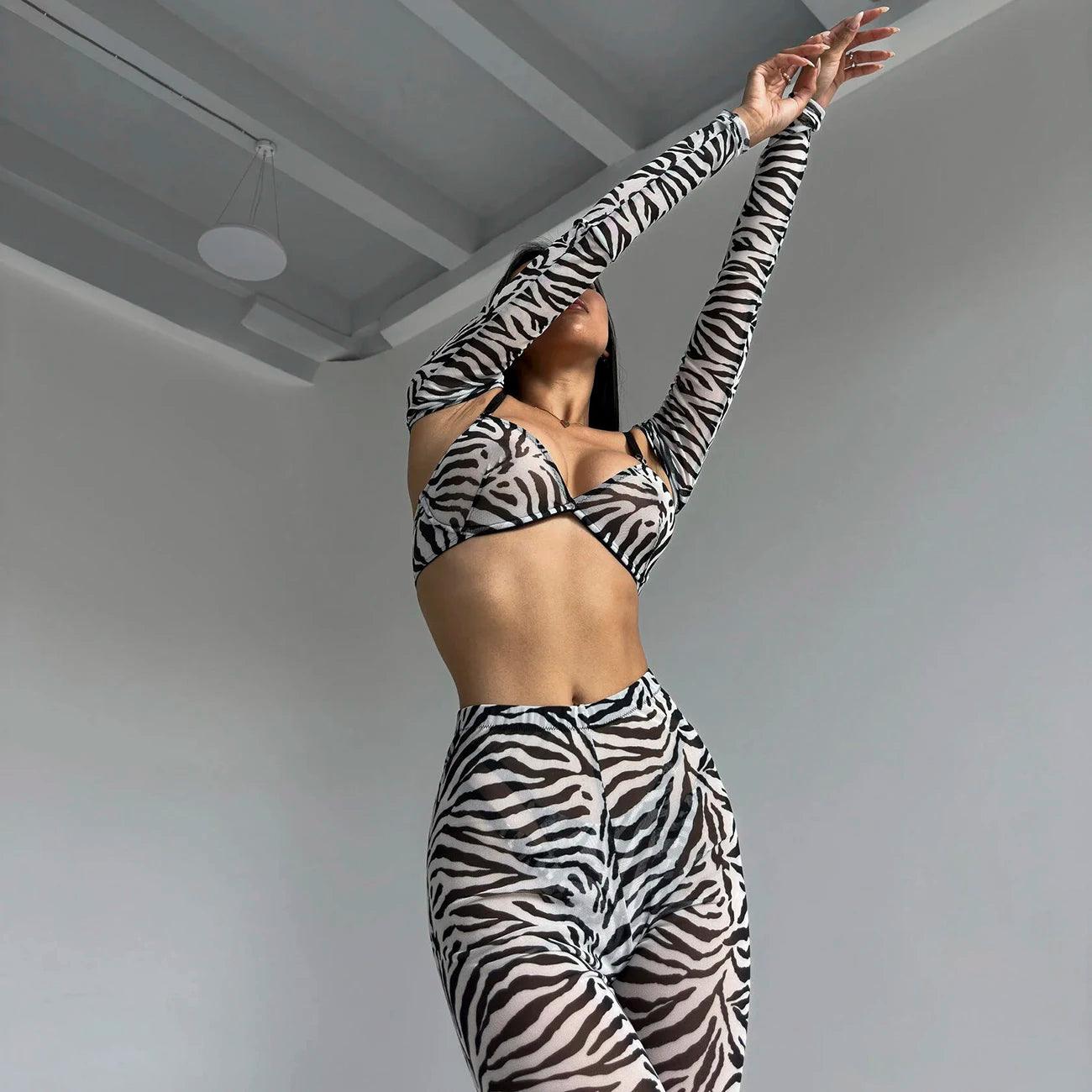 Zebra Erotiska Underkläder för Sensuella Stunder - WIQ