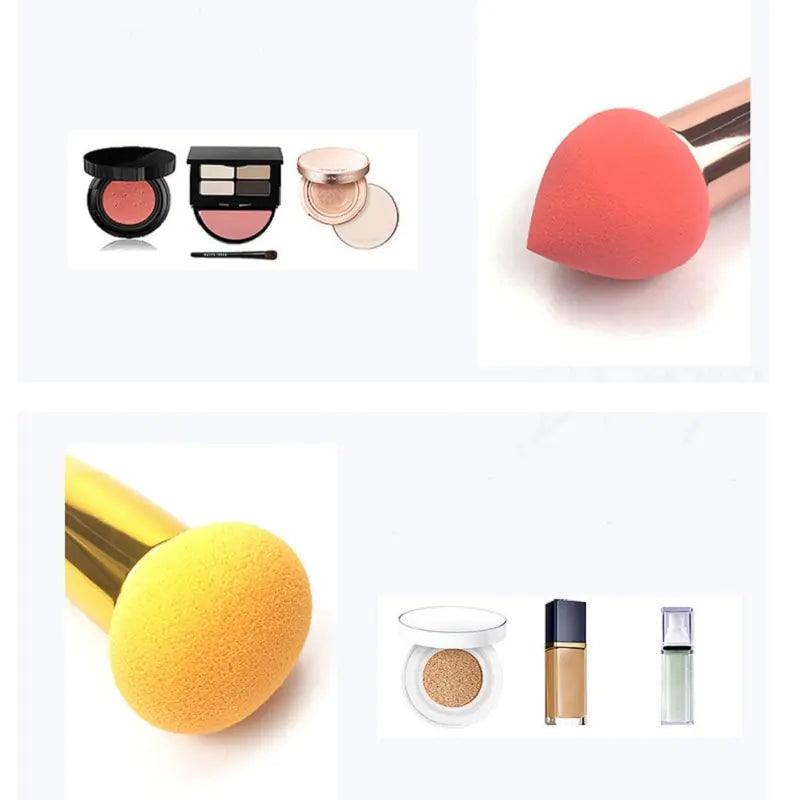 3-delat Svamp Makeup Borstset för Felfri Applikation - WIQ