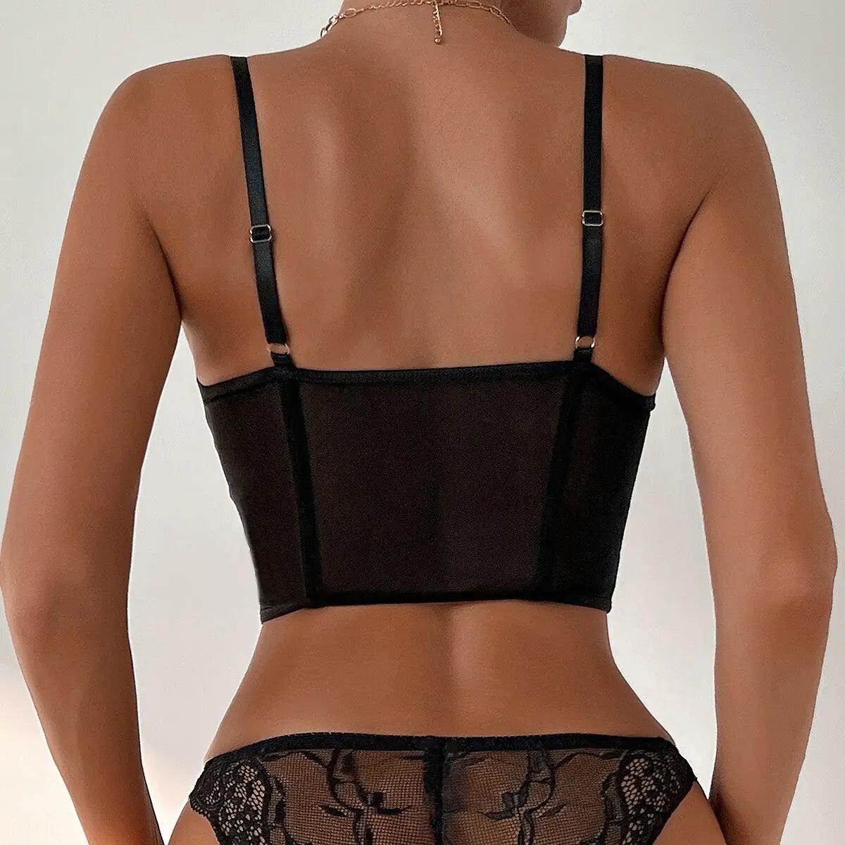 Elegant Mesh Push-Up Korsett: Stilfull Sensualitet - WIQ