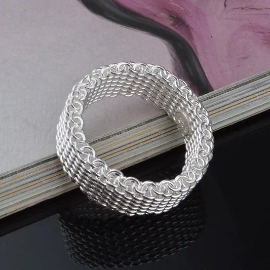 Handgjord Geometrisk Ring med Cubic Zirkonia - Elegant Design - WIQ