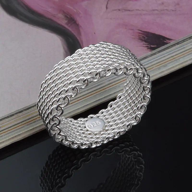 Handgjord Geometrisk Ring med Cubic Zirkonia - Elegant Design - WIQ