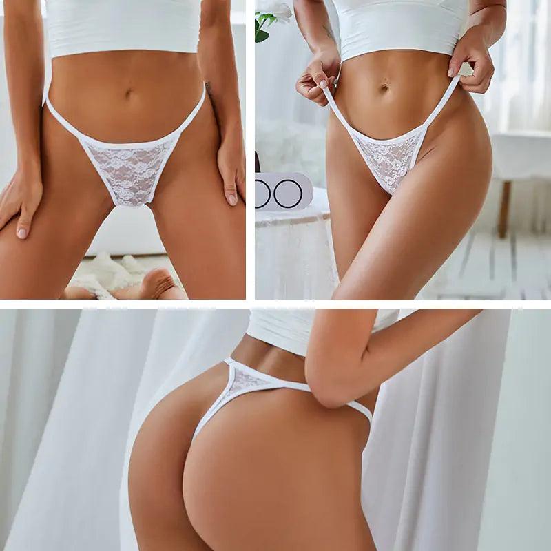 Spetsig G-string Set - Sensuell och Bekväm - WIQ