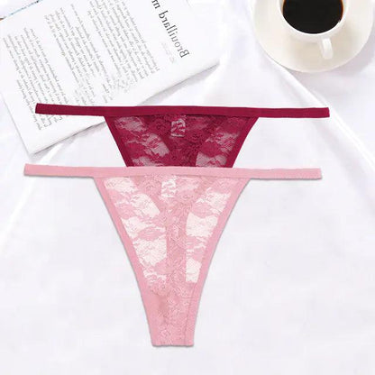 Spetsig G-string Set - Sensuell och Bekväm - WIQ